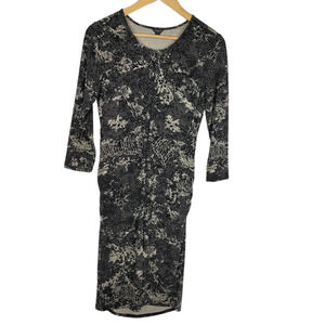 Ann Taylor Zip Front Printed Dress 4